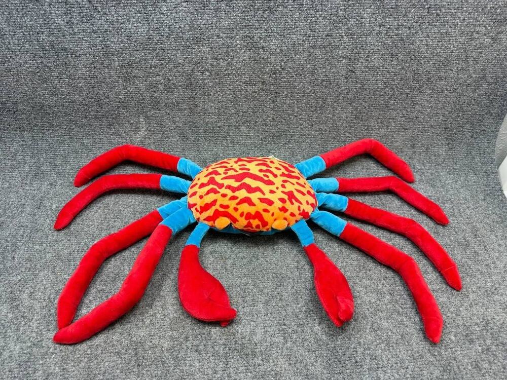 Nature Planet Splash S Crab Plush Toy Blue Red New w/ Tags 22017NA